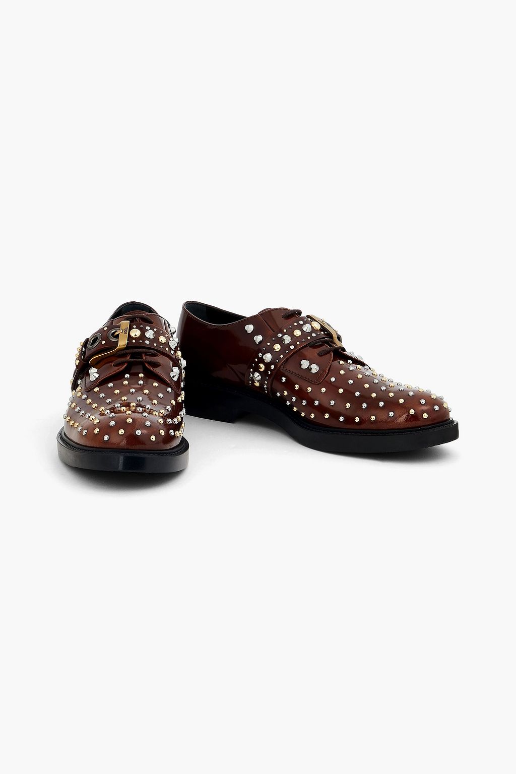 TOD'S バーニッシュドレザー ブローグシューズ