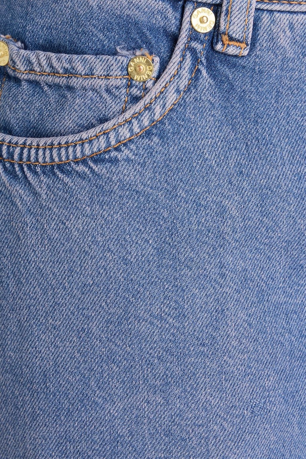 GANNI جينز بأرجل واسعة وبخصر مرتفع متدرّج الألوان
