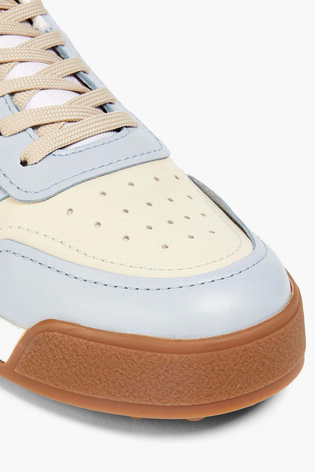 TOD'S レザー スニーカー パーフォレーション加工 バイカラー