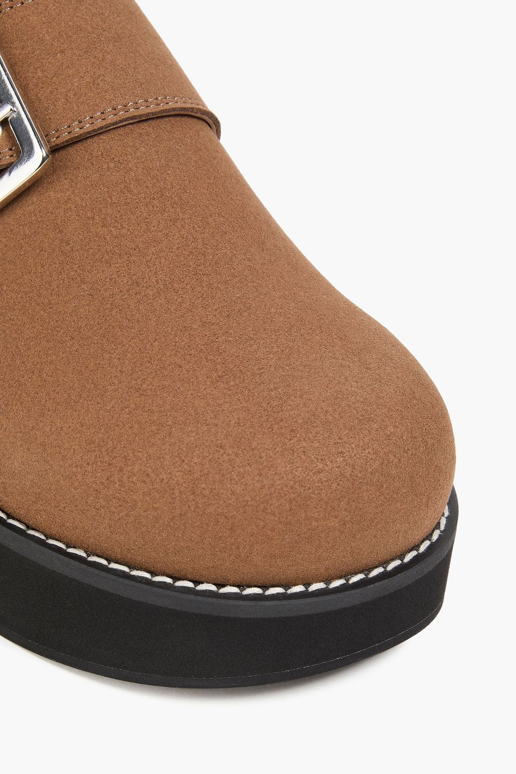 GANNI Buckled platform clogs