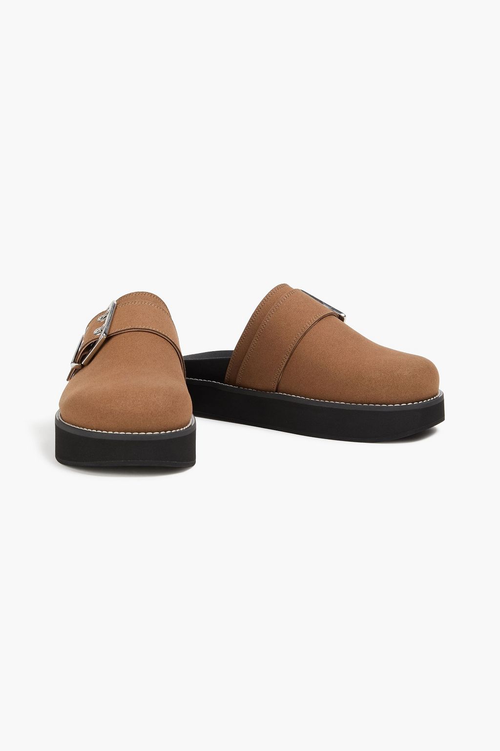 GANNI Buckled platform clogs