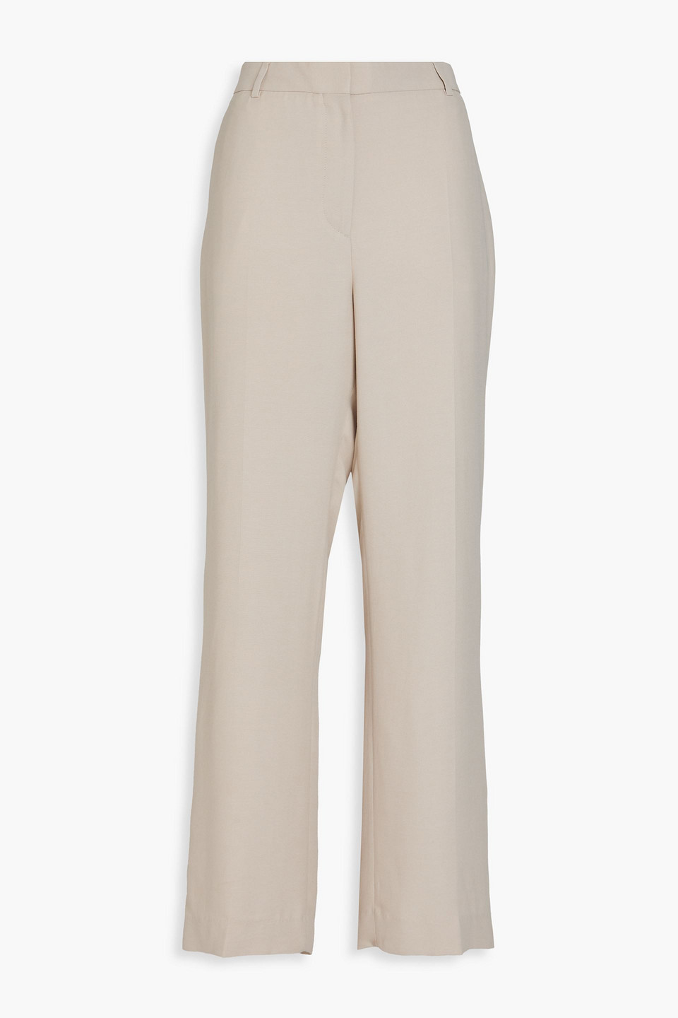 Totême Crepe Wide-leg Pants In Beige