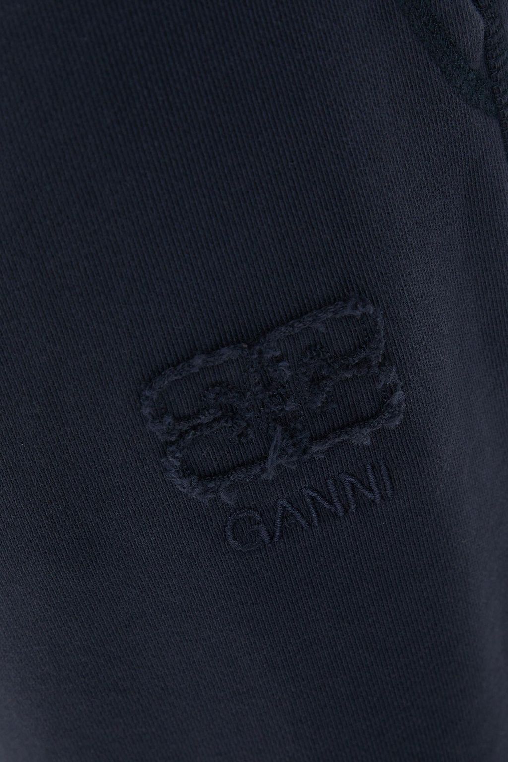 GANNI 프렌치 코튼 테리 트랙 팬츠