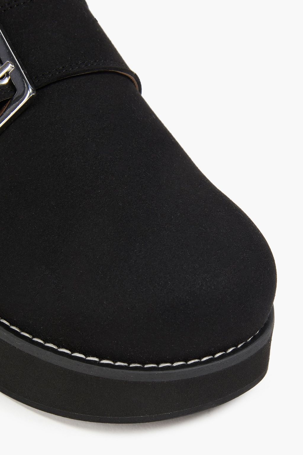 GANNI Buckled platform clogs
