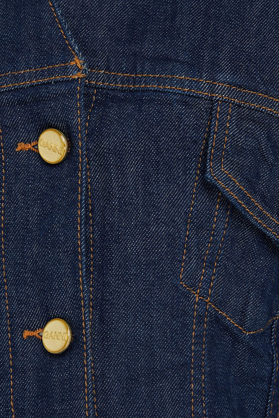 GANNI APPLIQUÉD DENIM JACKET 