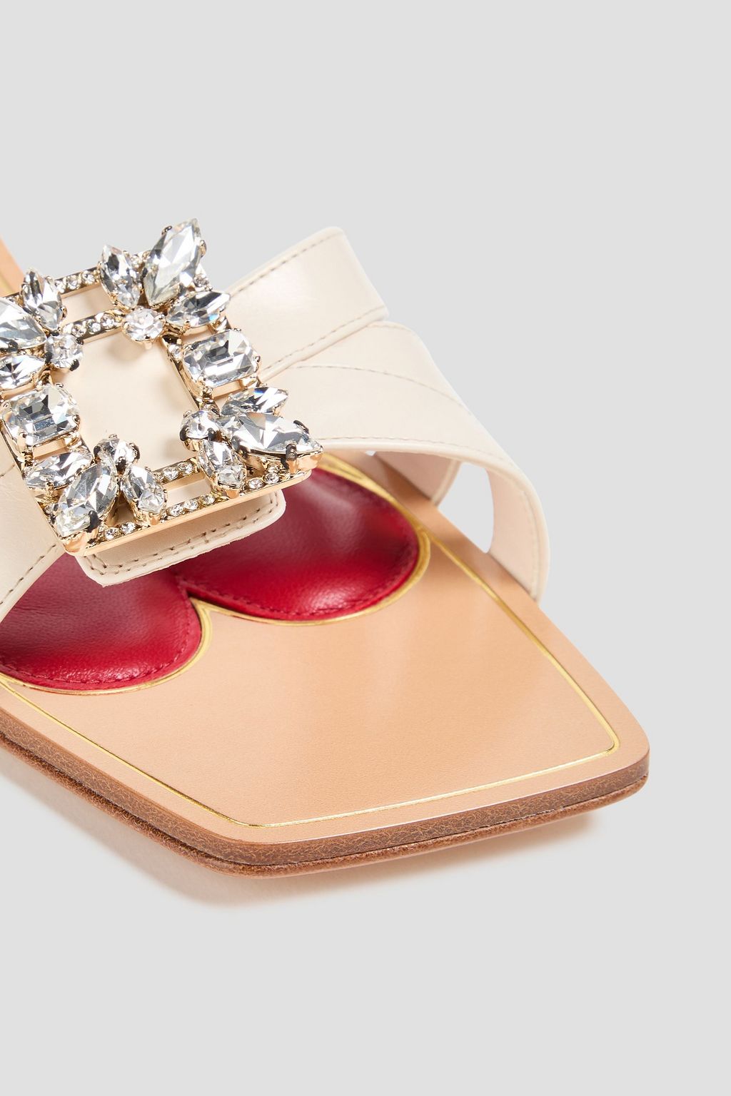ROGER VIVIER حذاء ميول من الجلد بتصميم مزركش