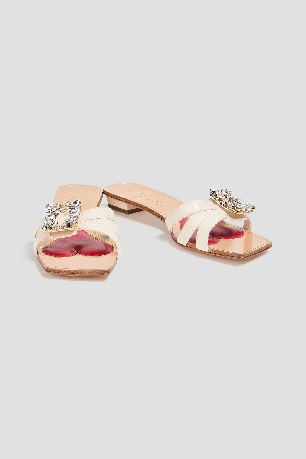 ROGER VIVIER حذاء ميول من الجلد بتصميم مزركش
