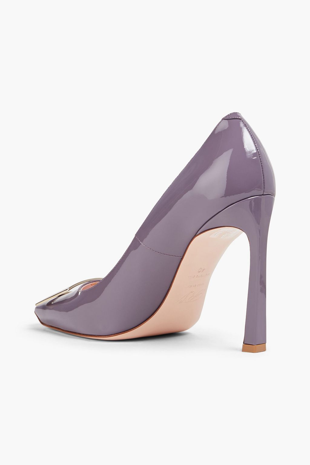 ROGER VIVIER حذاء بامب "بيل فيفييه ترومبيت" من الجلد اللامع بتصميم مزركش