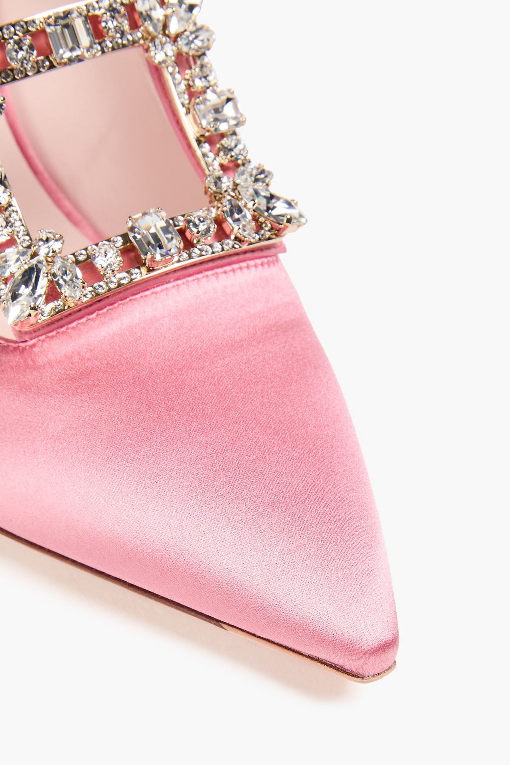 ROGER VIVIER حذاء بكعب عالٍ من الساتان بتصميم مزركش