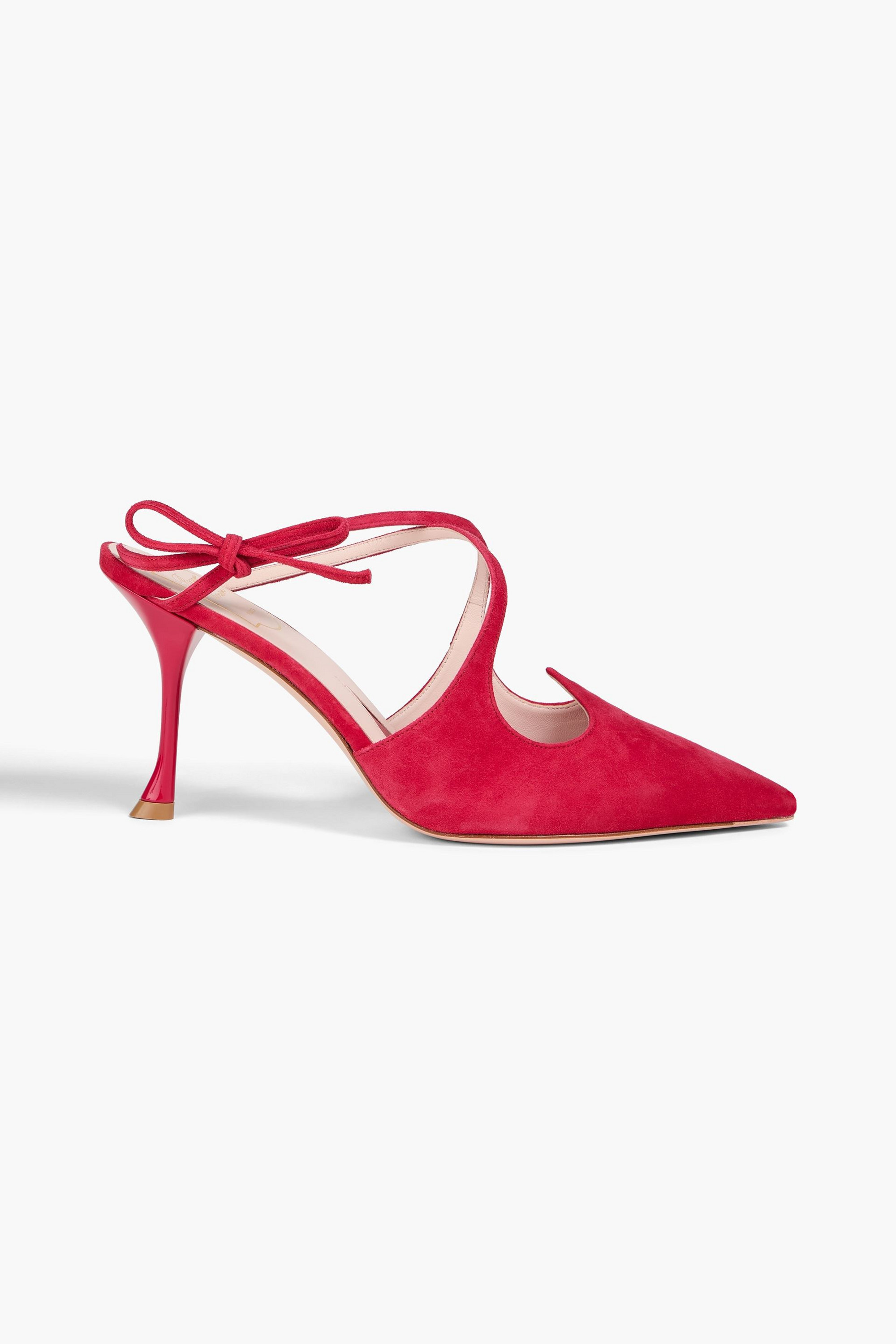 ROGER VIVIER I Love Vivier bow-detailed suede pumps