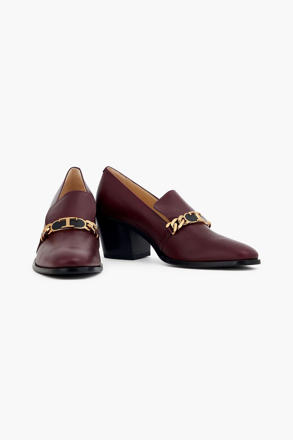 TOD'S حذاء بامب من الجلد بتصميم مزركش