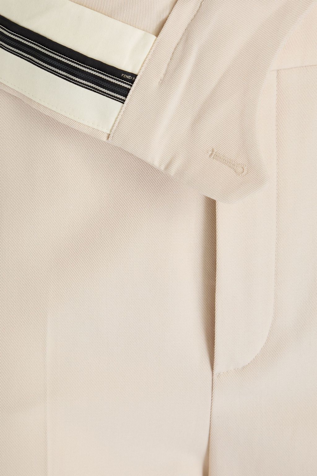 FENDI Hose mit geradem Bein aus Twill aus einer Woll-Baumwollmischung
