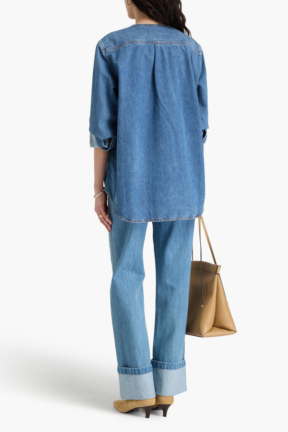Totême Denim Blouse In Mid Denim