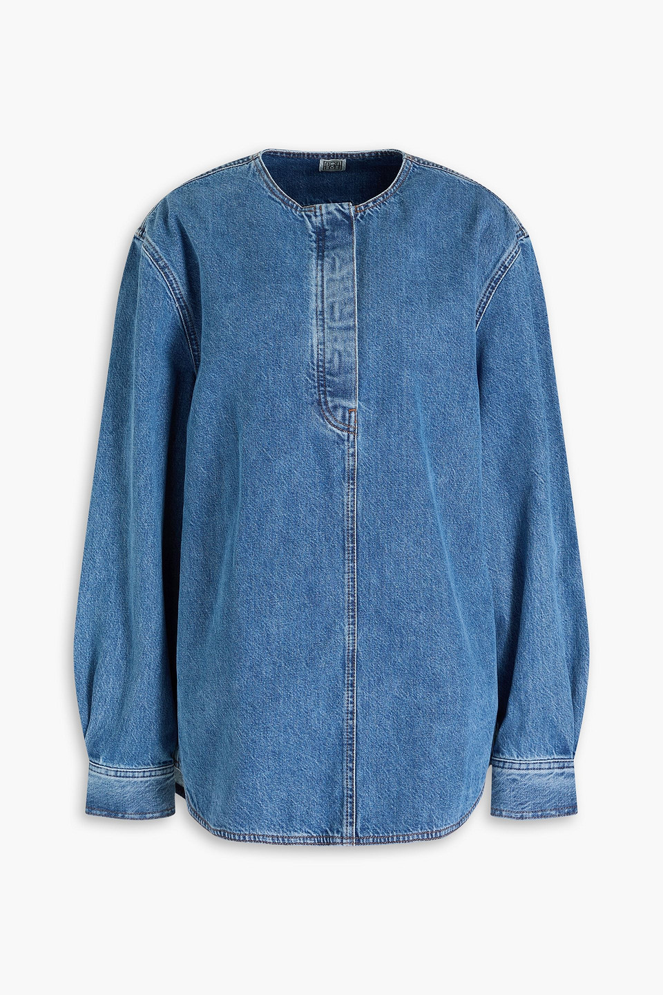Totême Denim Blouse In Mid Denim