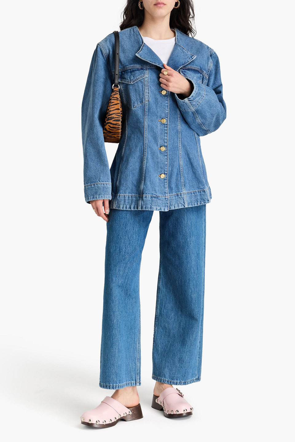  Ganni - Jeansjacke - Blau - Eu 46 