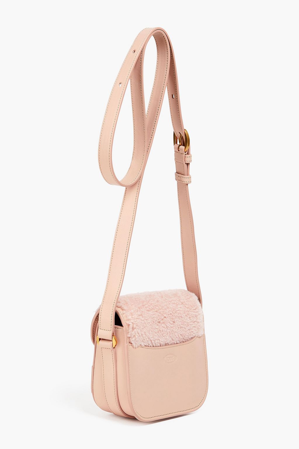 TOD'S حقيبة كروس بودي "كيت" من الجلد وصوف ناعم