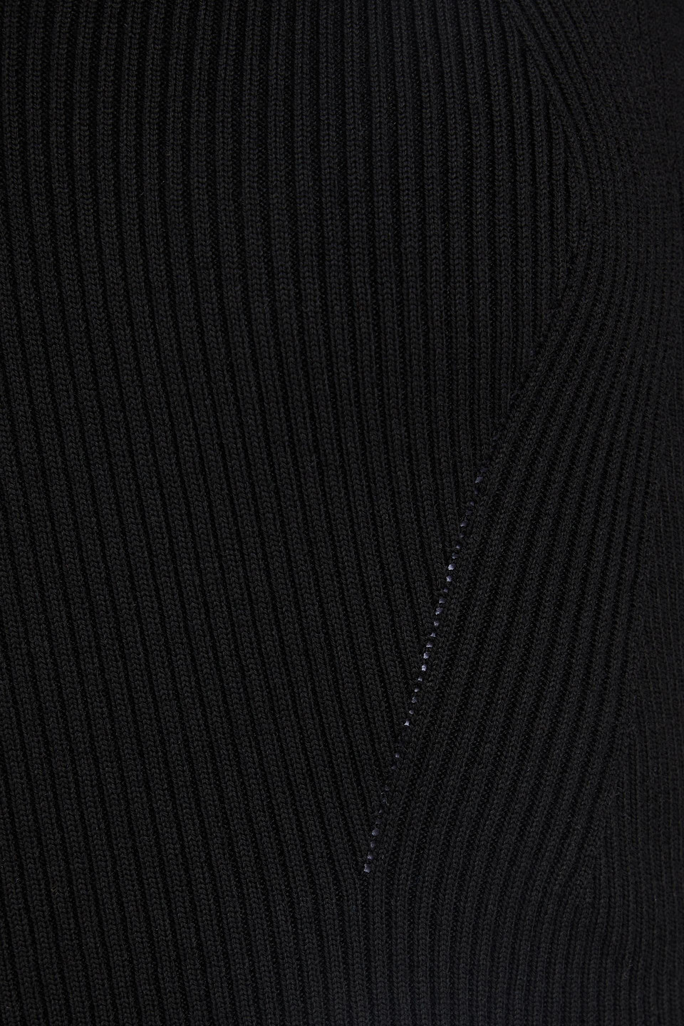 ALEXANDER MCQUEEN CUTOUT RIBBED WOOL-BLEND SWEATER