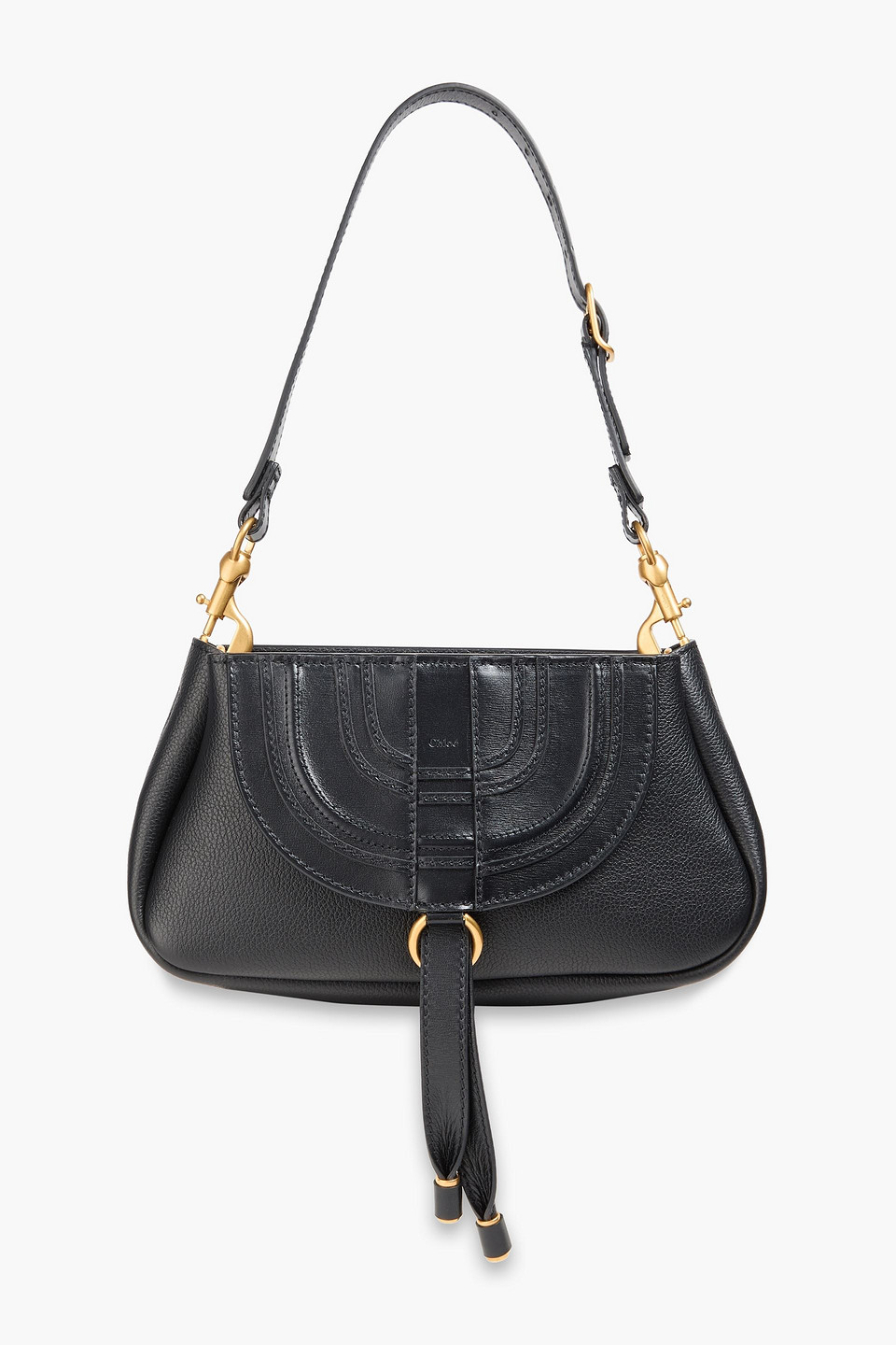 Chloé Marcie Schultertasche Aus Leder In Schwarz