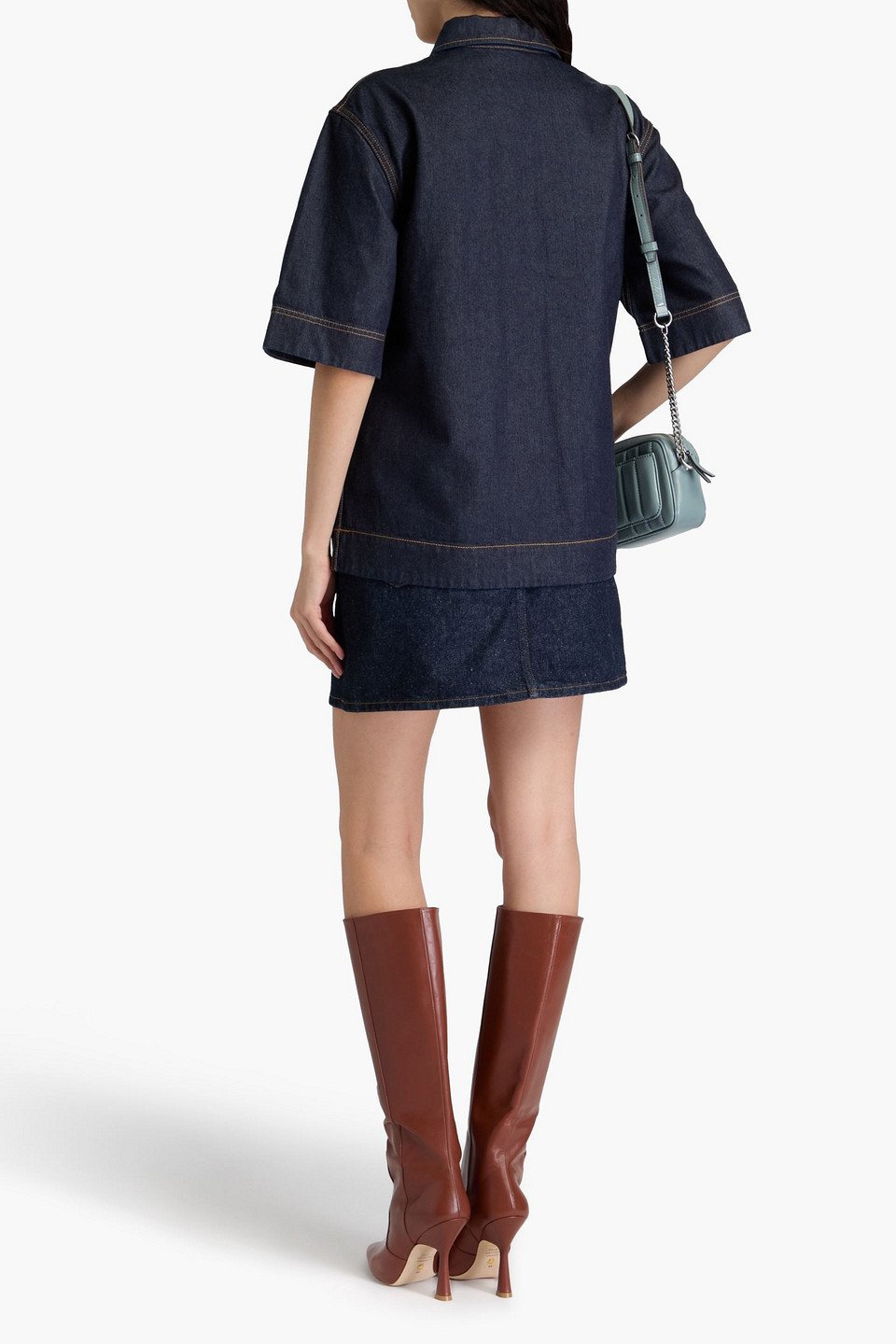  Tory Burch - Oberteil Aus Denim - Blau - Us 0 