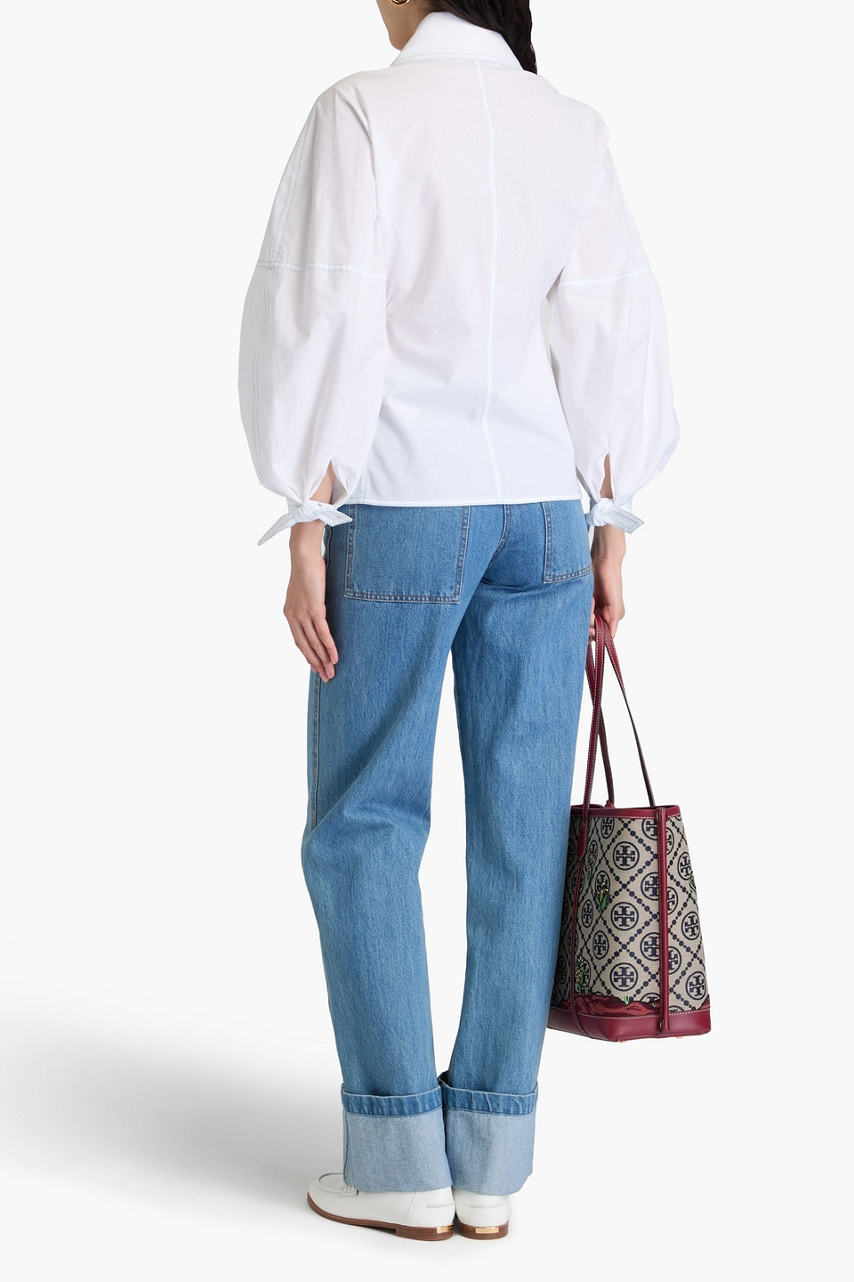  Tory Burch - Hemd Aus Stretch-baumwolle - Weiß - Us 4 