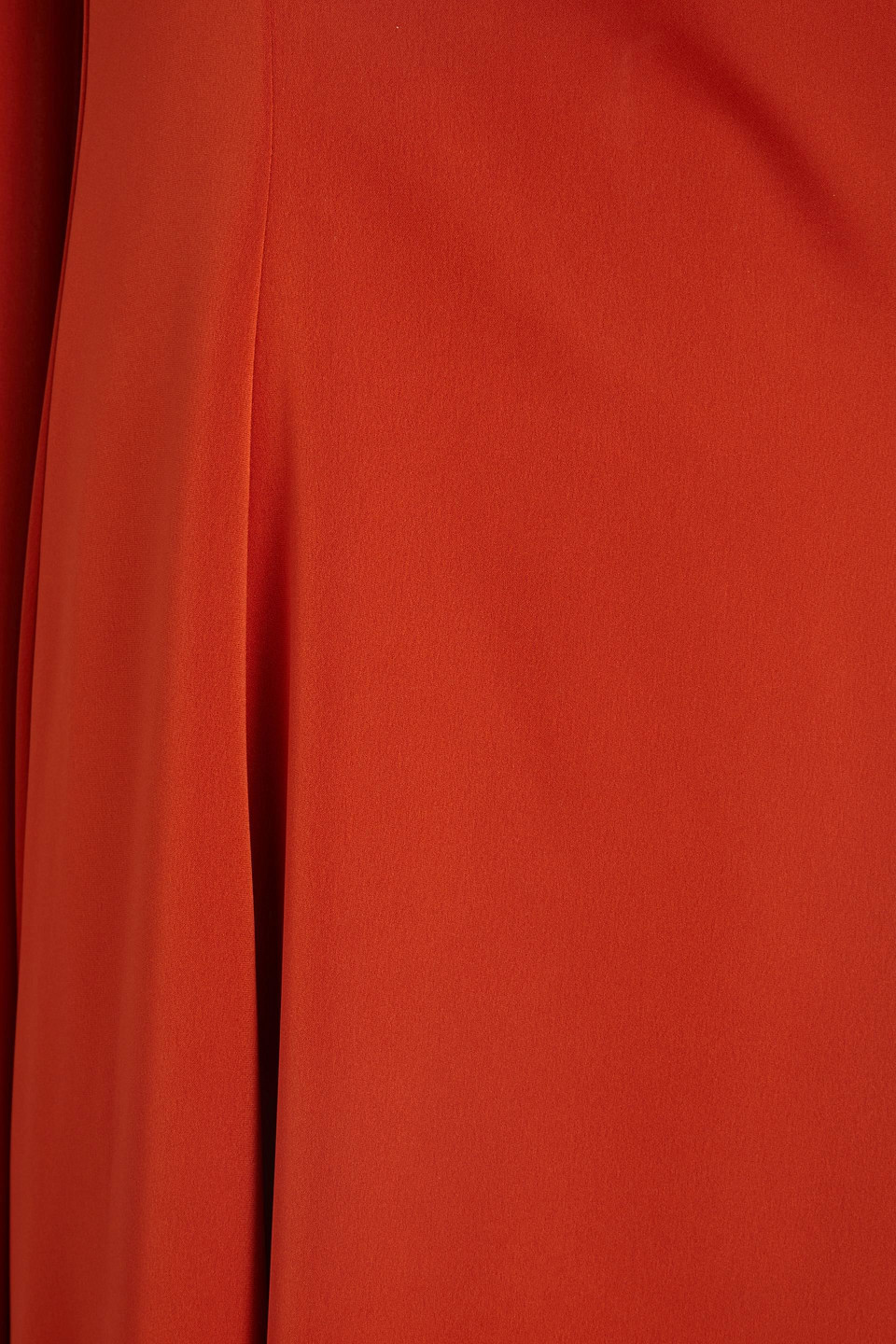 HALSTON GENEVIEVE DRAPED SATIN GOWN