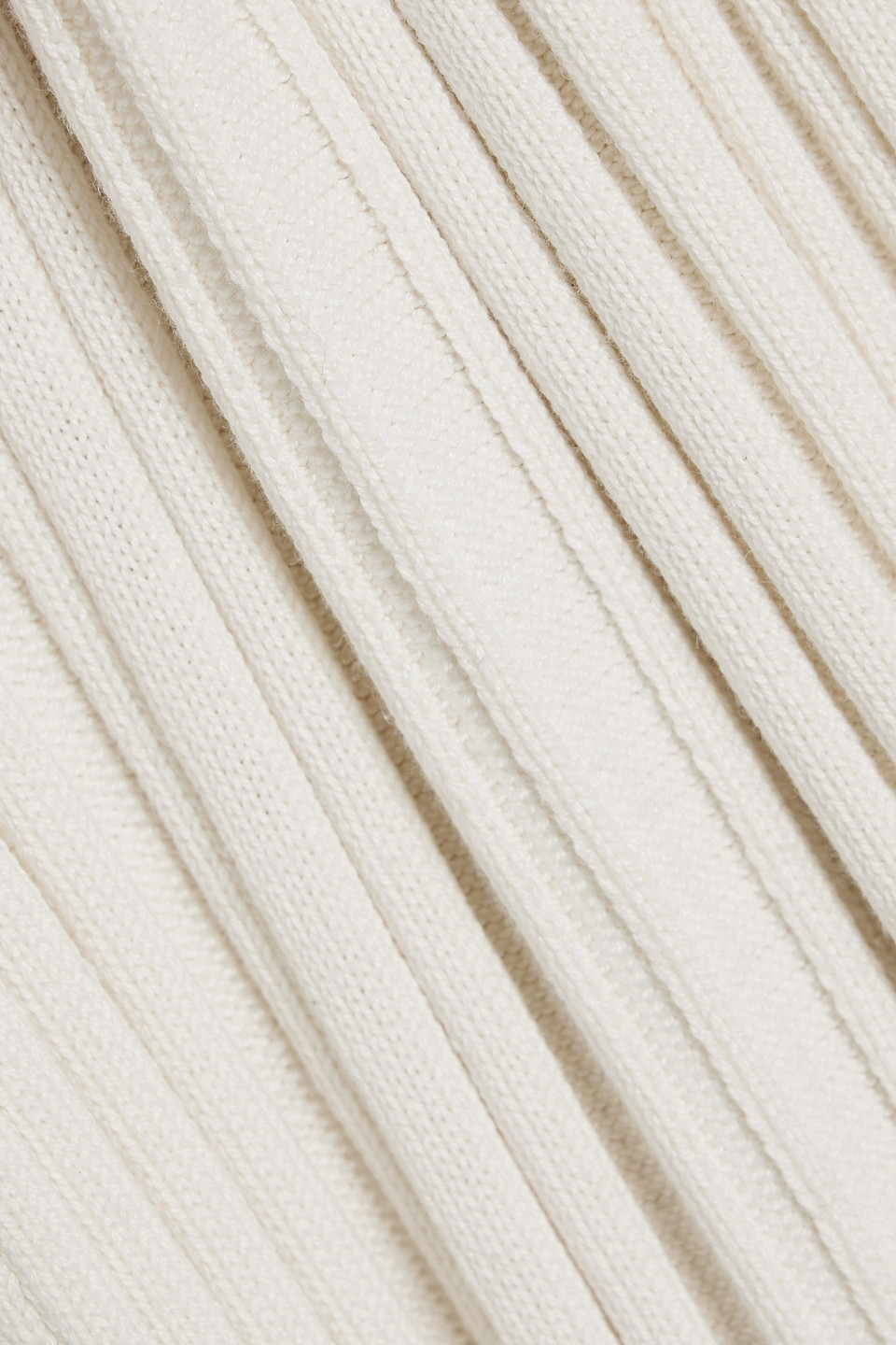 LOULOU STUDIO ELEA RIBBED SILK-BLEND MIDI DRESS