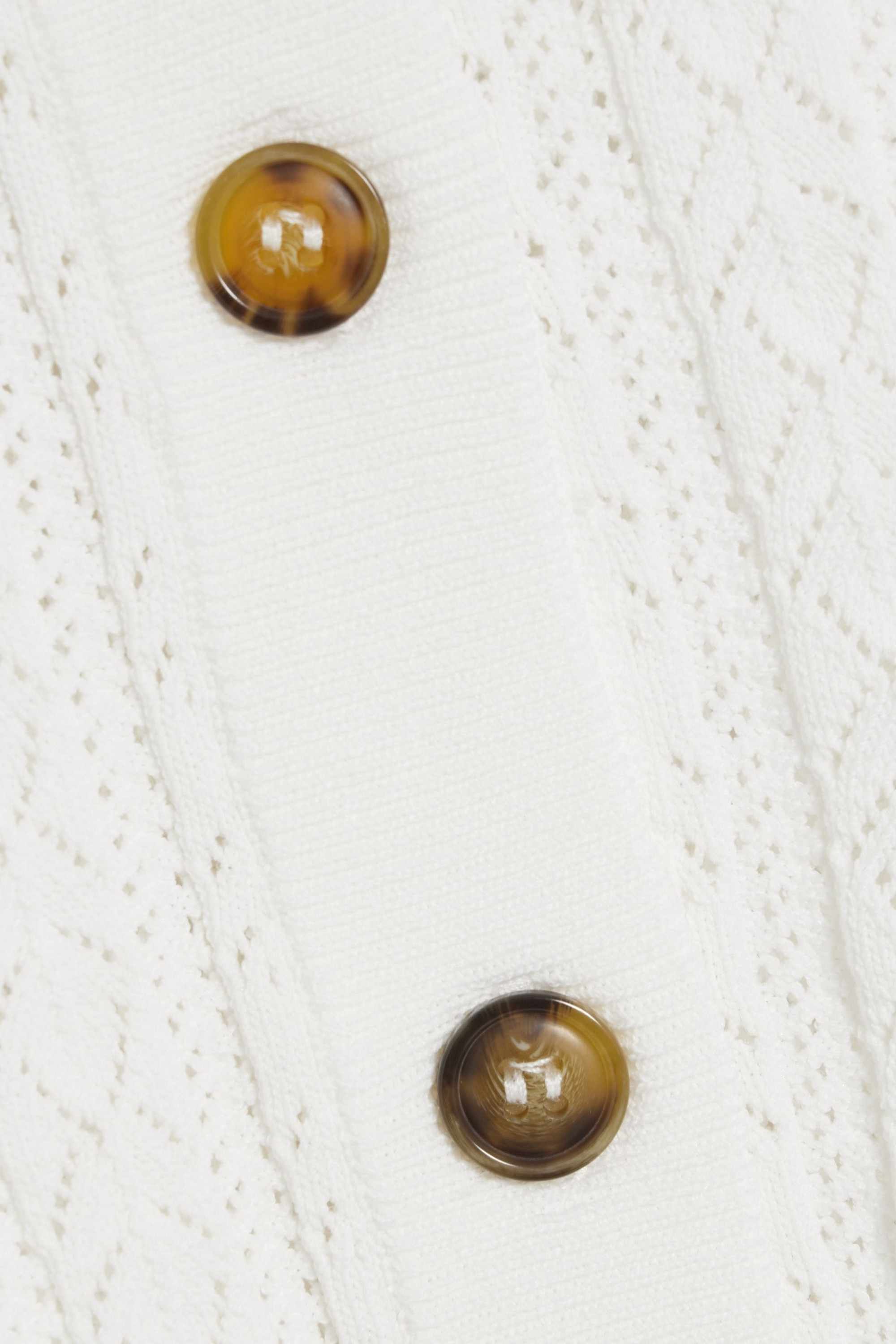 Loulou Studio Adiro ribbed pointelle-knit cardigan thumbnail