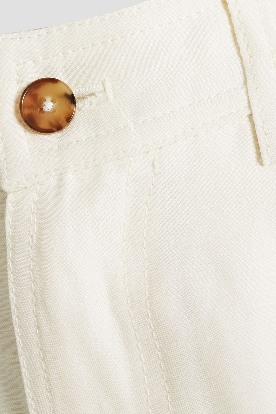 Loulou Studio Peran Slub Woven Straight-leg Pants In Ivory