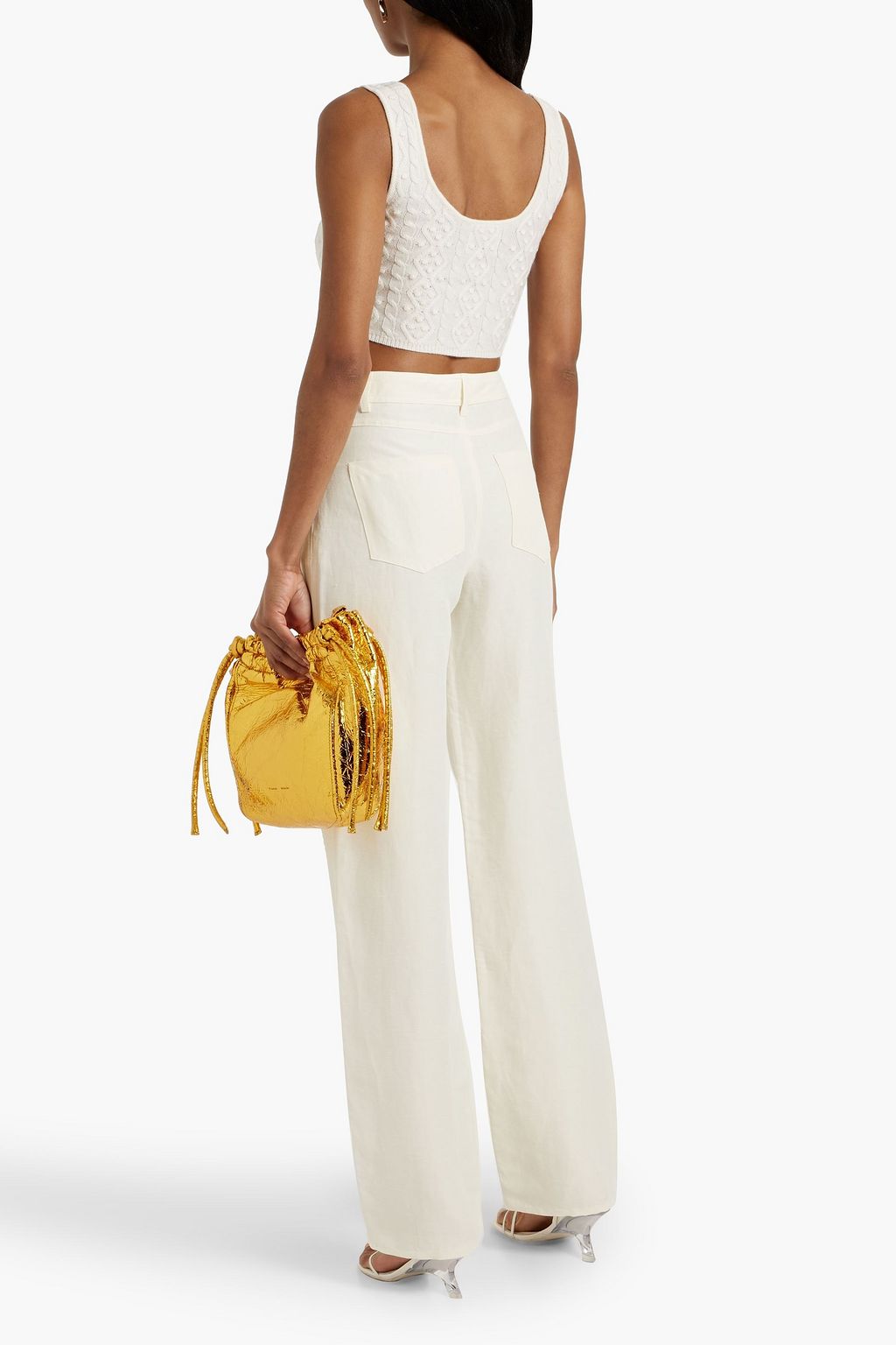 LOULOU STUDIO Peran slub woven straight-leg pants