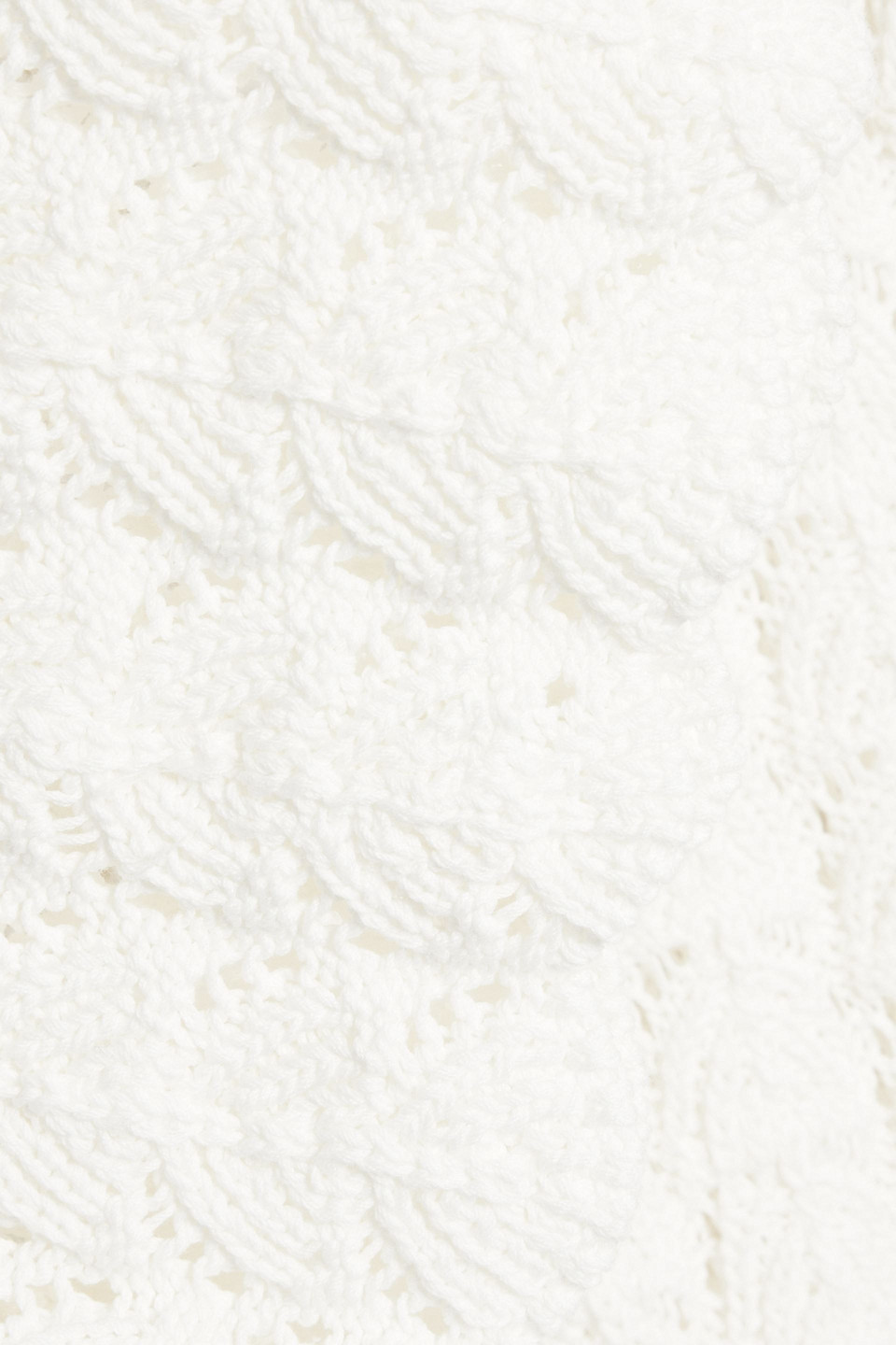 Loulou Studio Doni Crocheted Cotton Mini Dress In Ivory