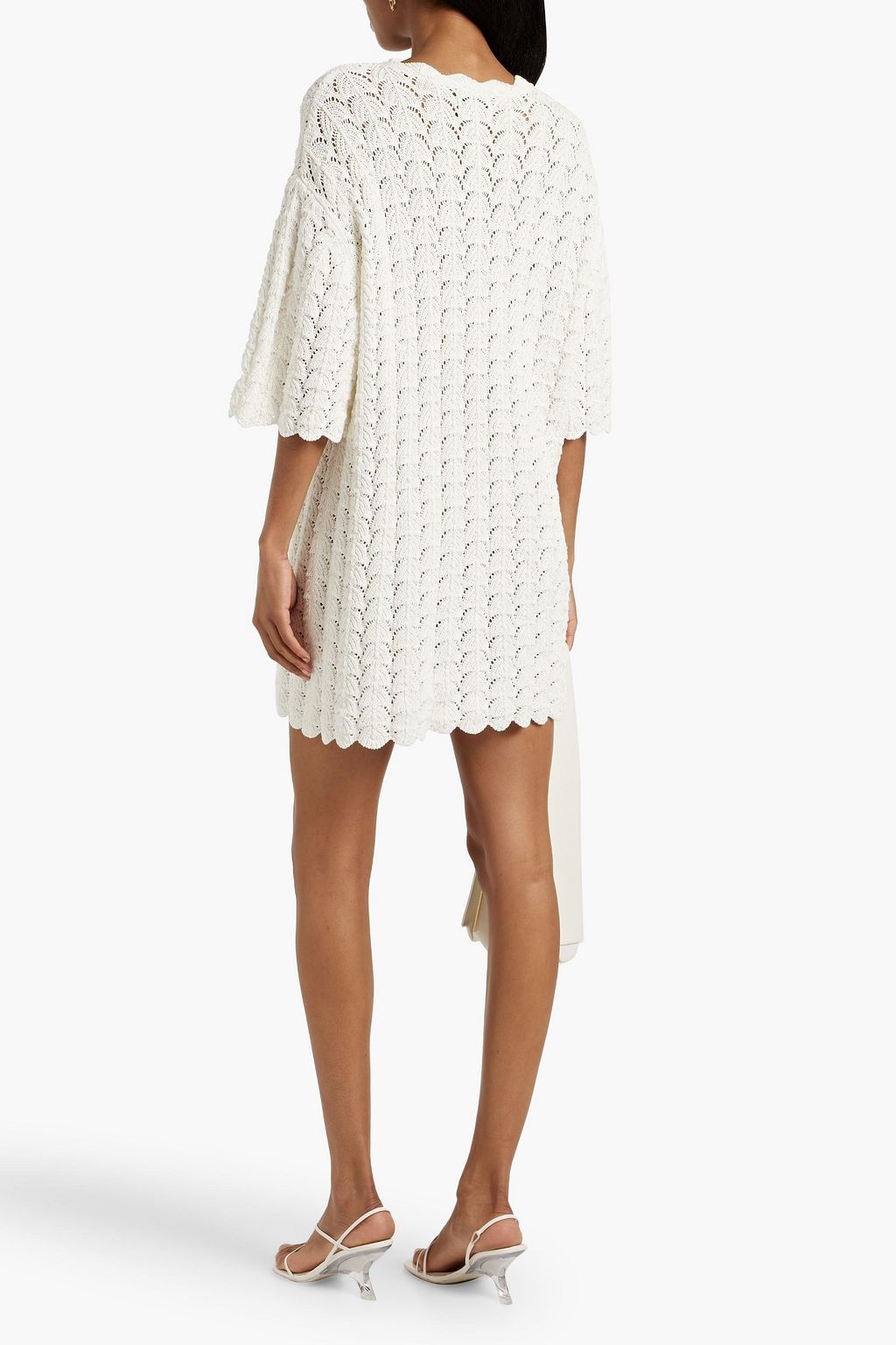 LOULOU STUDIO Doni crocheted cotton mini dress