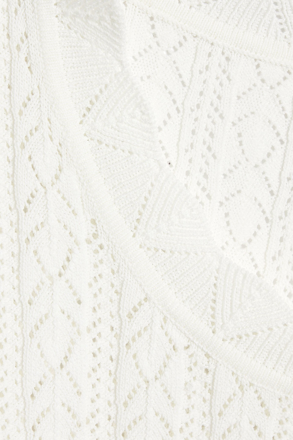 LOULOU STUDIO SENTY RIBBED POINTELLE-KNIT MINI DRESS