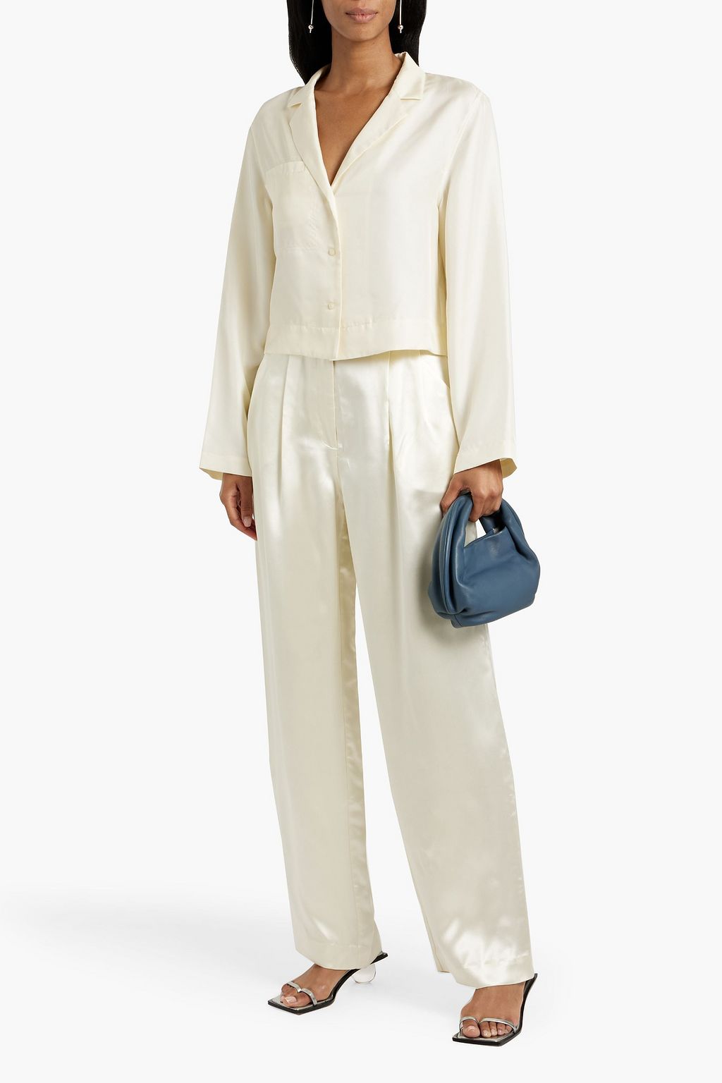 LOULOU STUDIO Aloma silk-twill shirt