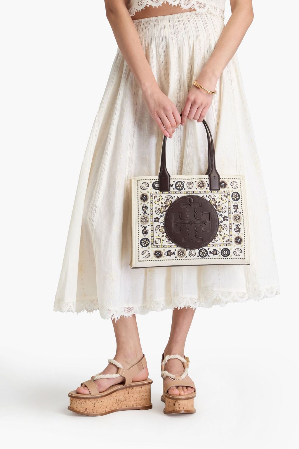 TORY BURCH Ella printed shell tote