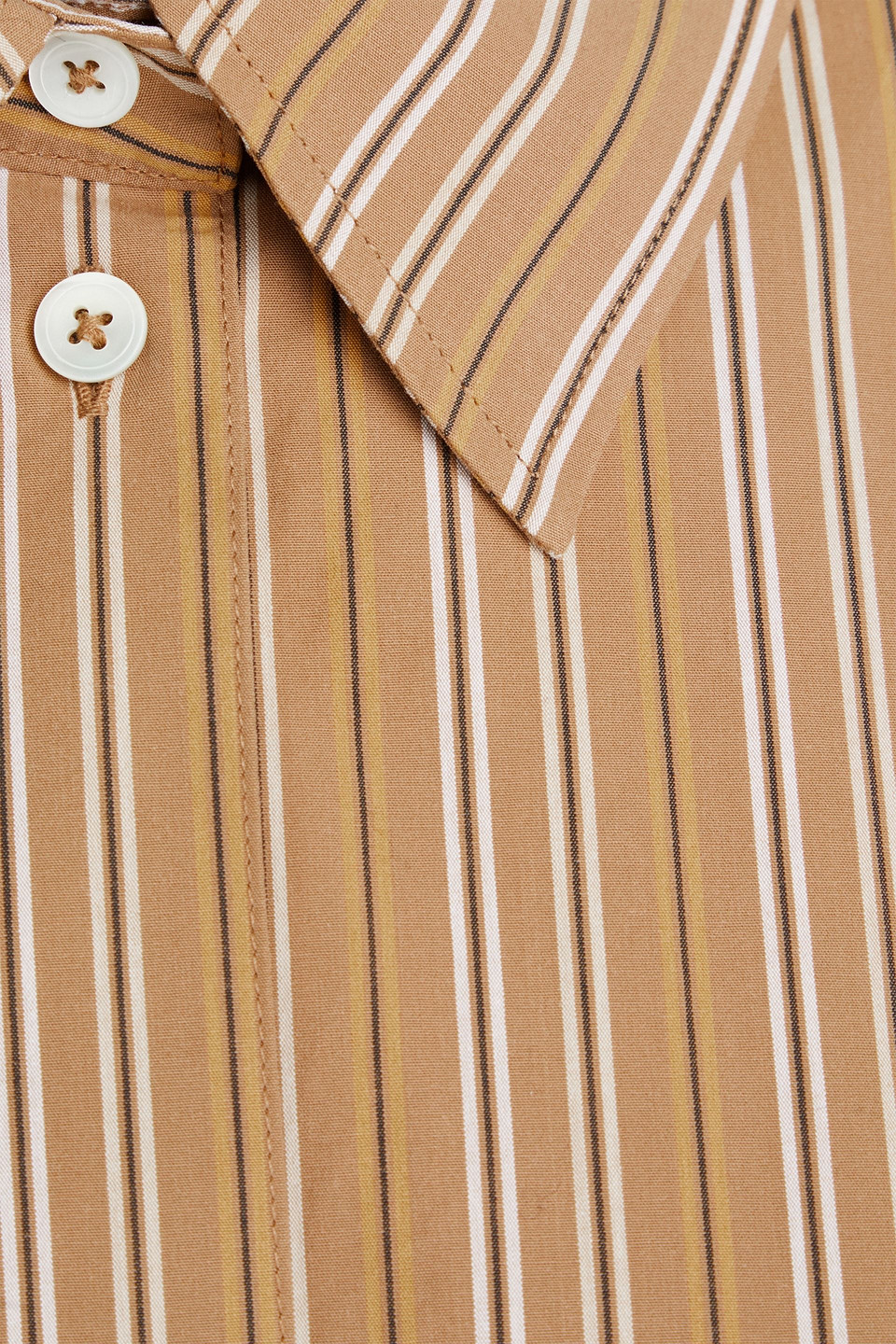 Totême Brown Stripe Shirt In Multi