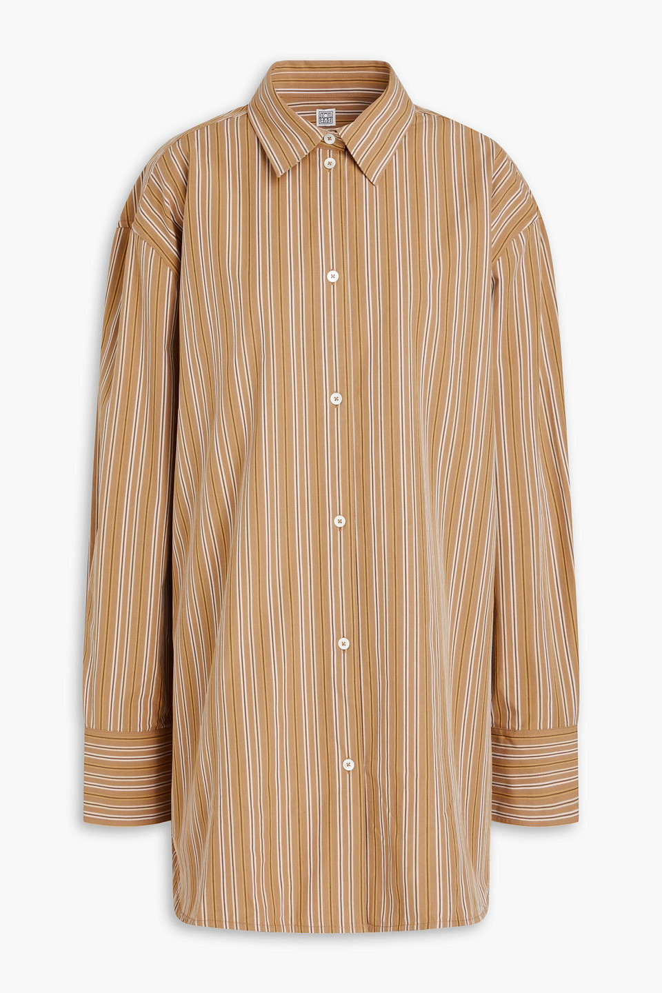 Totême Brown Stripe Shirt In Multi