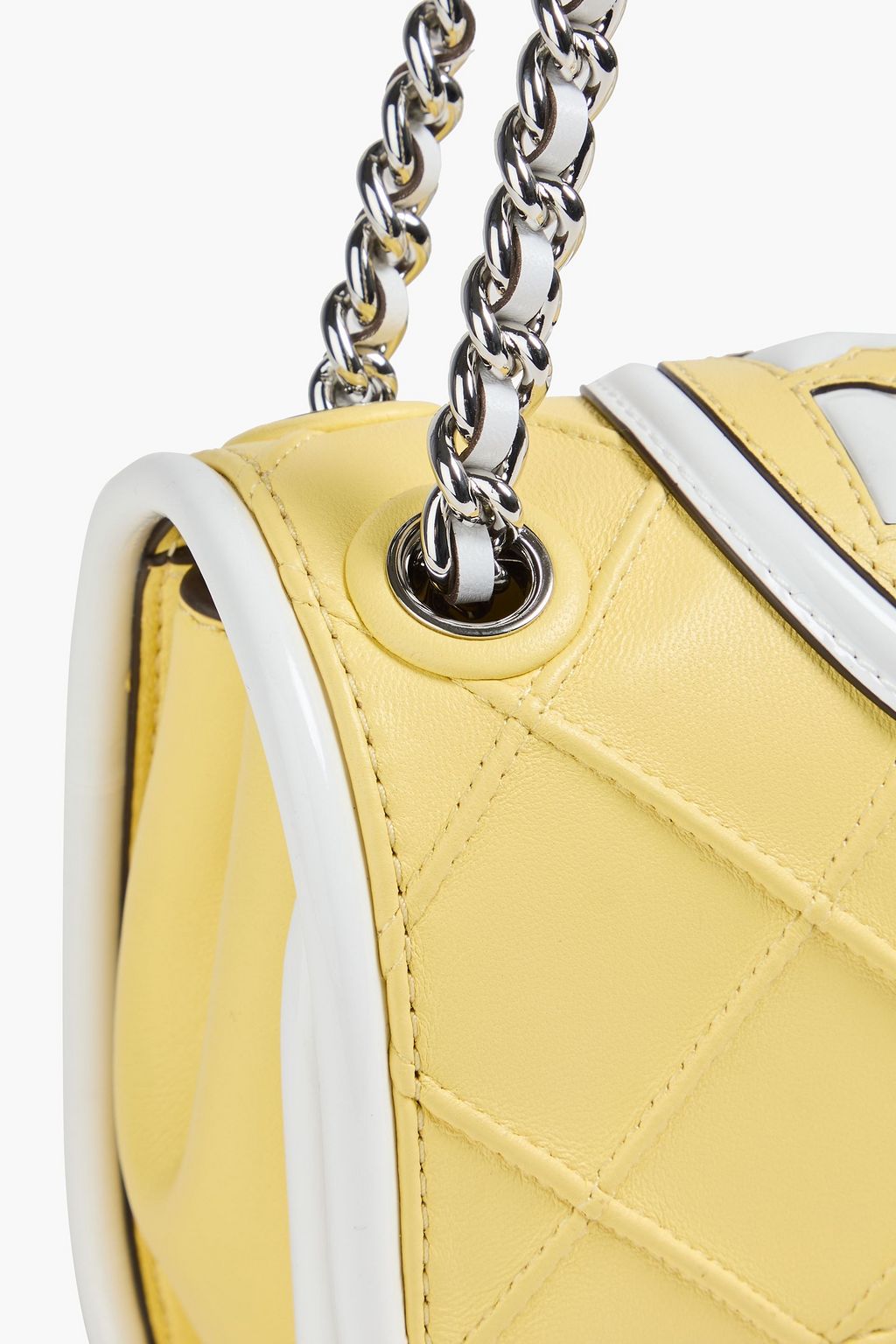 TORY BURCH Fleming レザー ショルダーバッグ キルティング