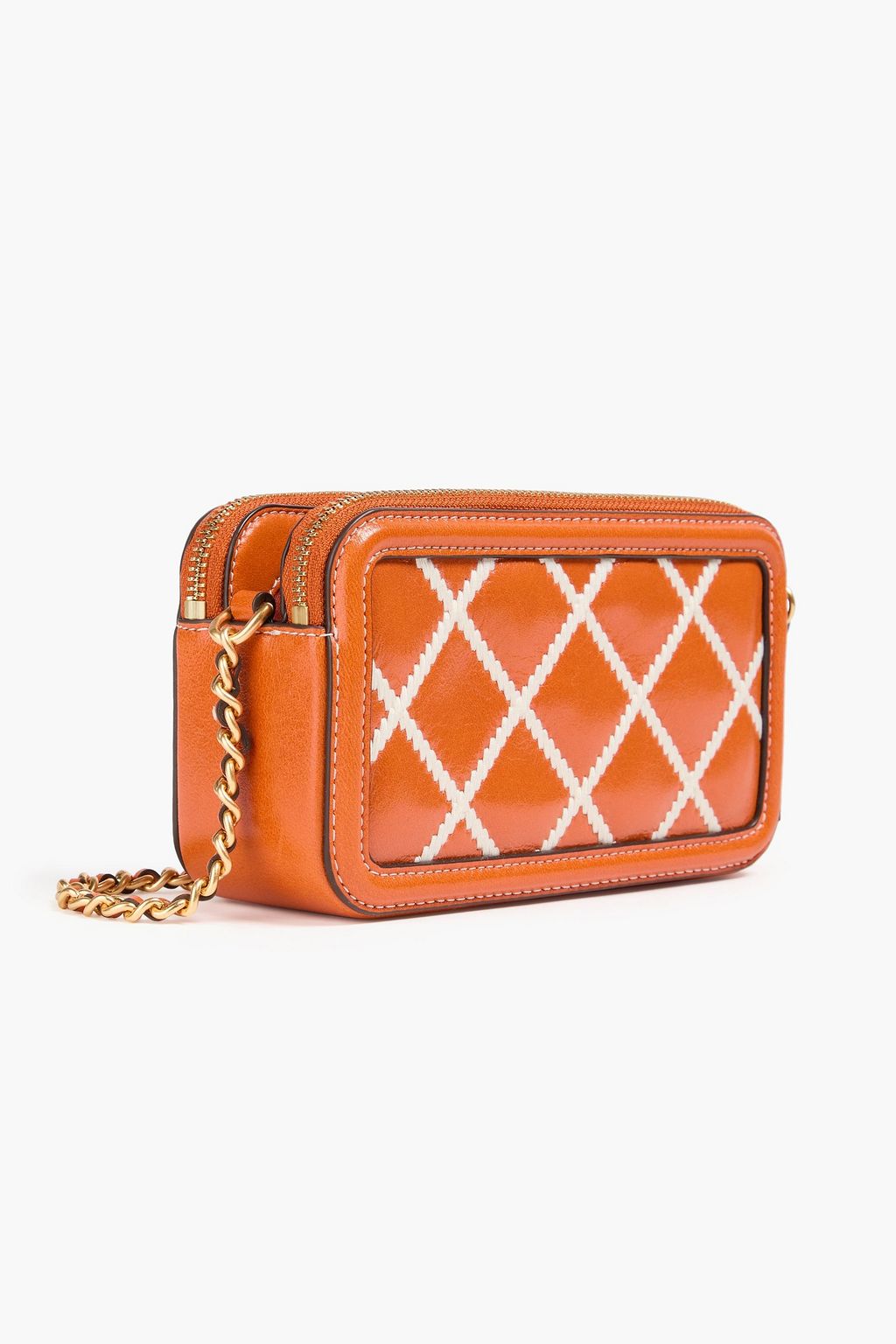TORY BURCH حقيبة كروس بودي من الجلد اللامع
