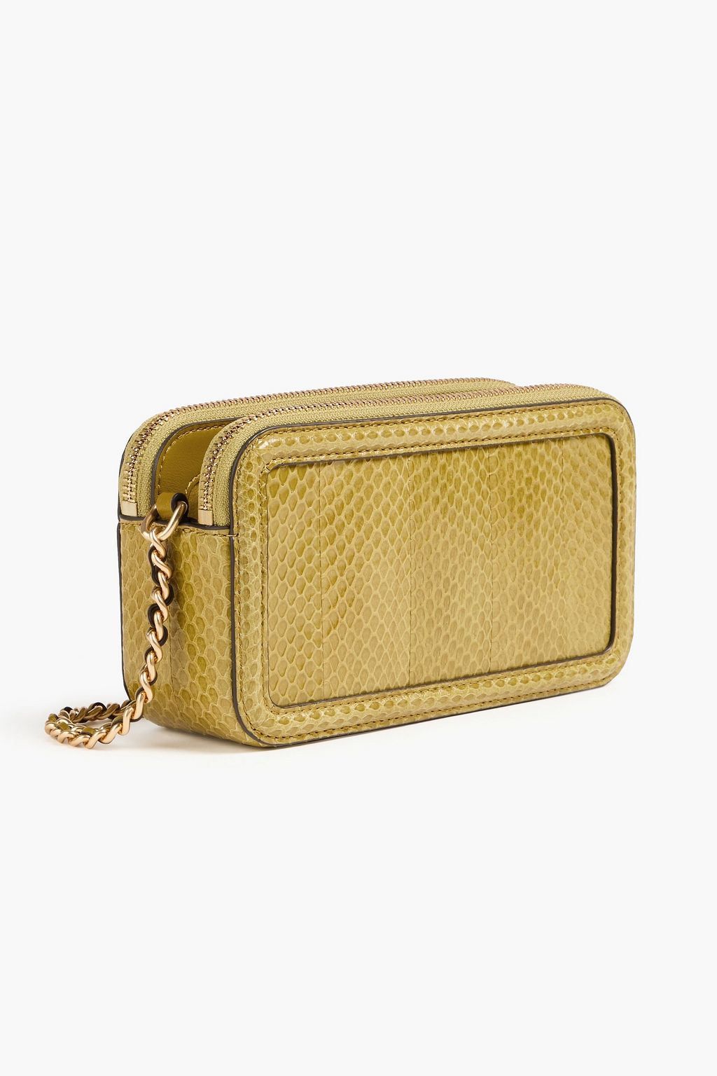 TORY BURCH Fleming watersnake cross-body bag