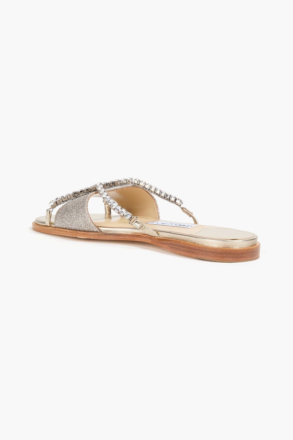 JIMMY CHOO Aadi 織地 サンダル グリッター加工