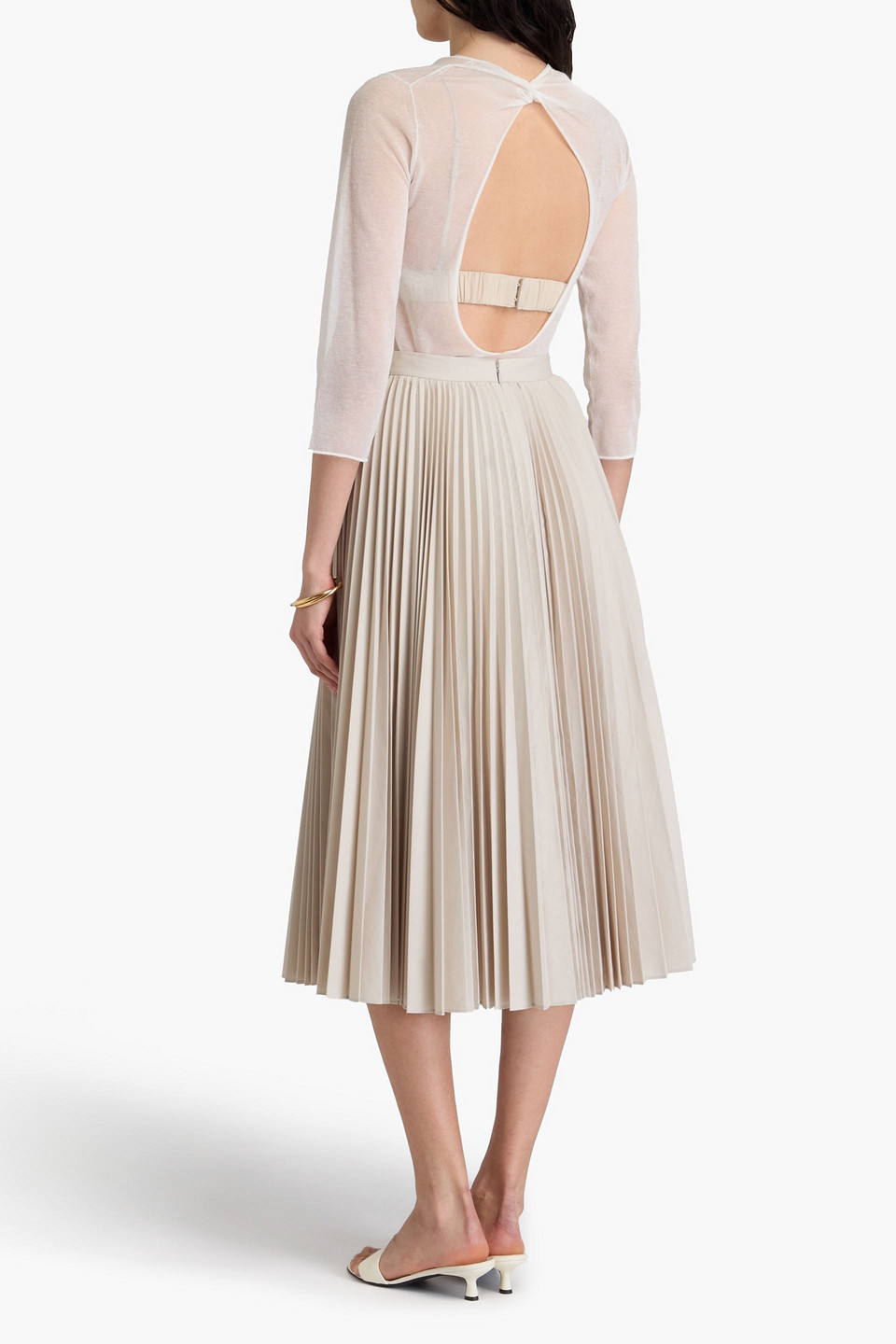  Tory Burch - Oberteil Aus Einer Baumwollmischung Mit Rückenausschnitt - Weiß - Xs 