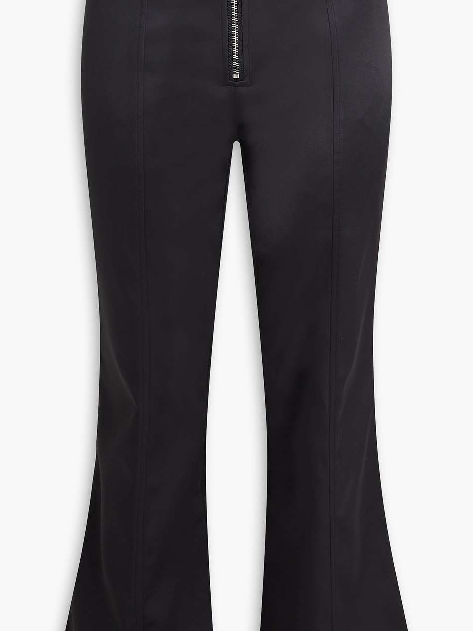 satin flared pants