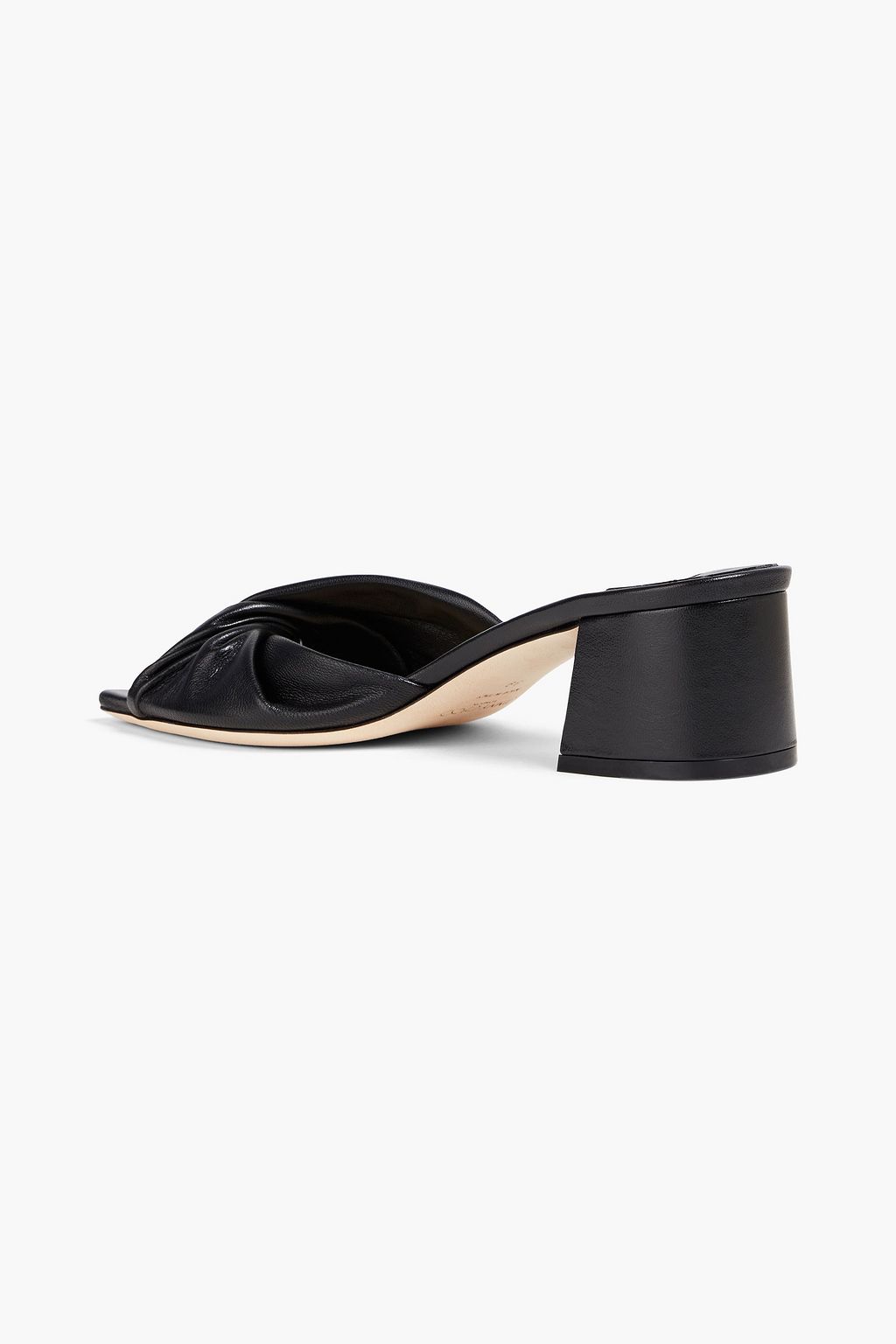 JIMMY CHOO レザー ミュール ツイスト入り
