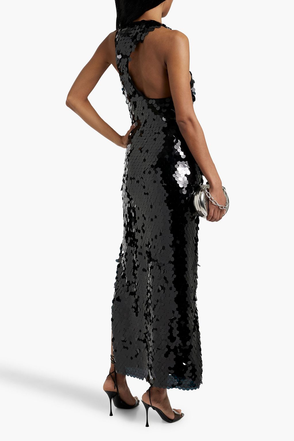 SIMON MILLER Lou sequined tulle maxi dress