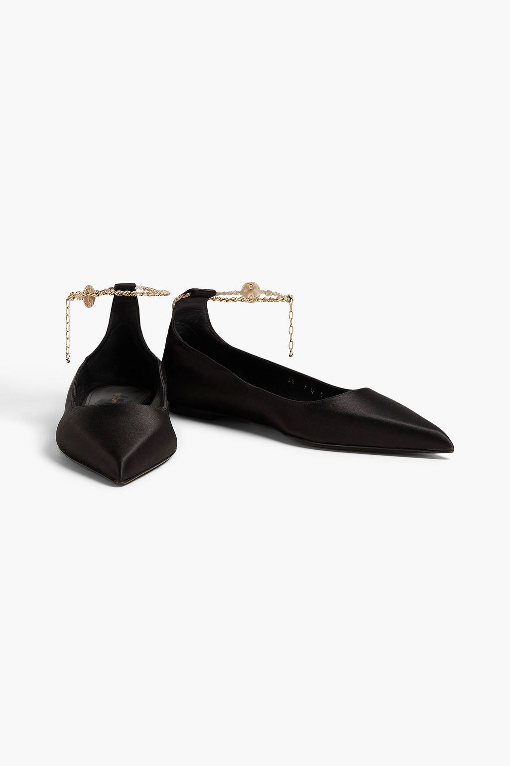 FERRAGAMO Dada satin point-toe flats