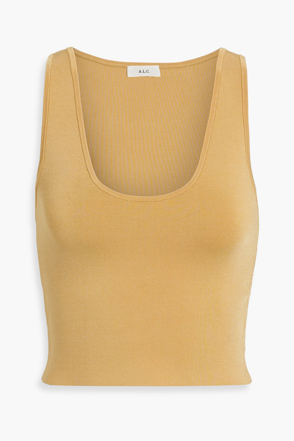 A.l.c Cleo Stretch-knit Tank In Mustard
