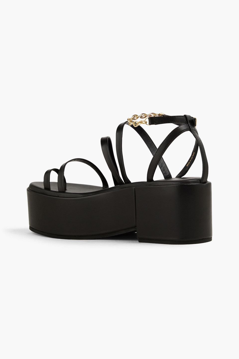 Maje Leather Platform Sandals