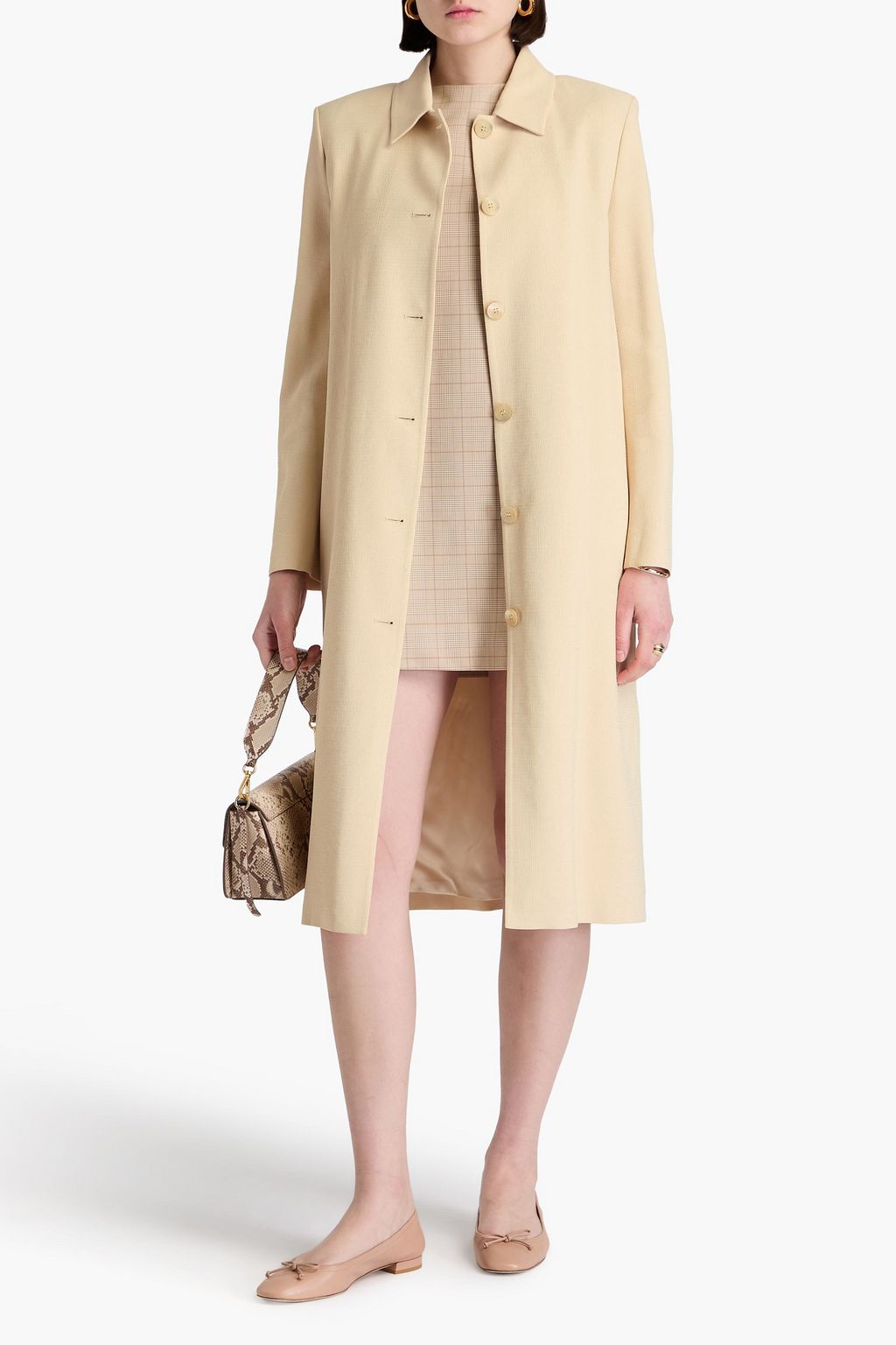 CLAUDIE PIERLOT معطف "غاردينيا" من الكريب