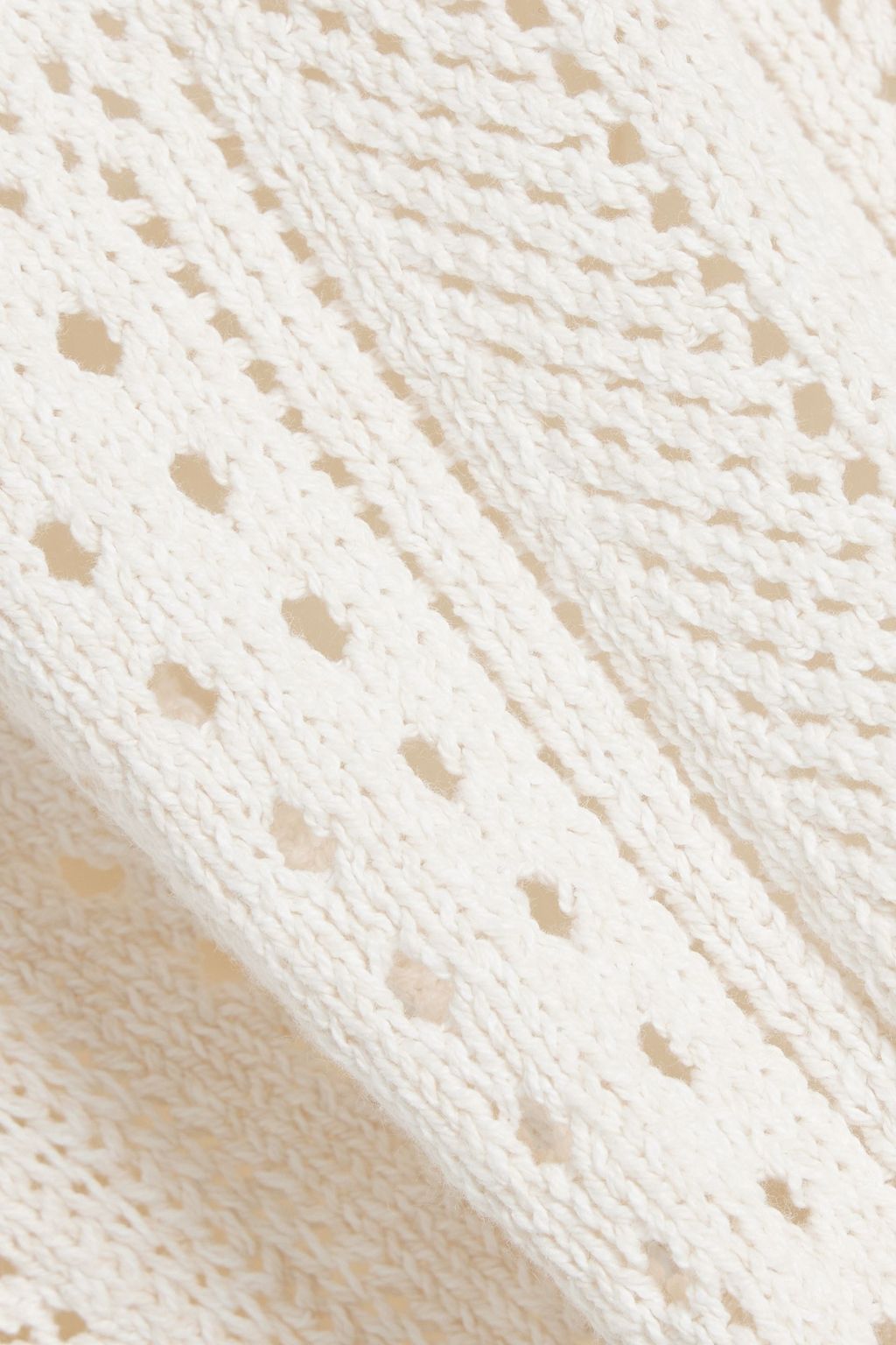 A.L.C. Sawyer cropped crocheted cotton-blend top