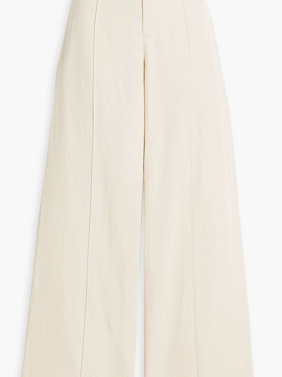 colton twill wide-leg pants
